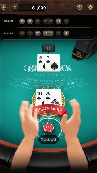 American Blackjack feature