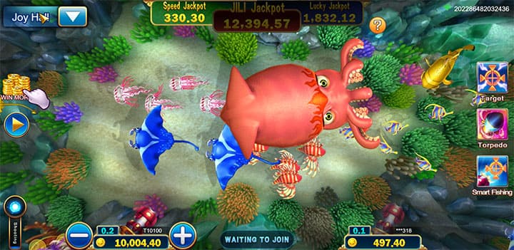 Jackpot Fishing feature