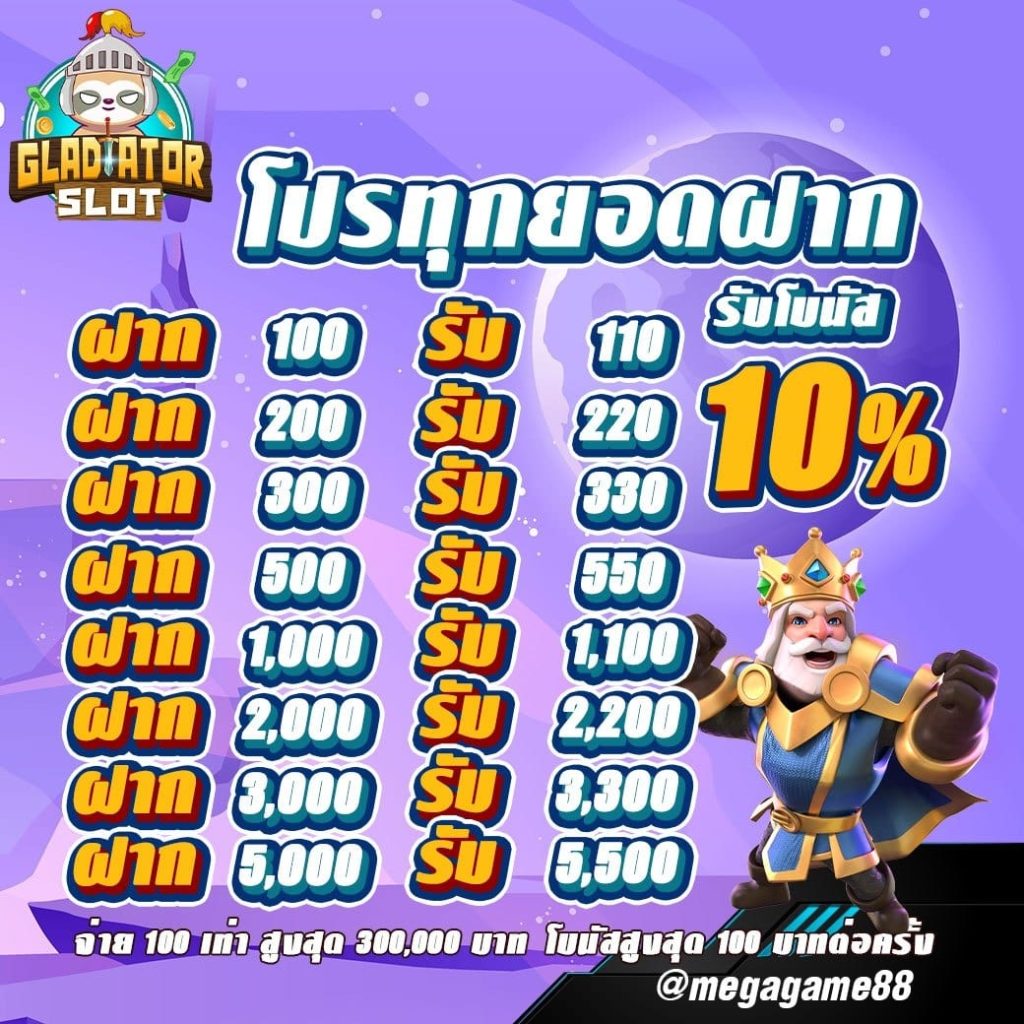 Gladiator_Promotion_ทุกยอดฝาก
